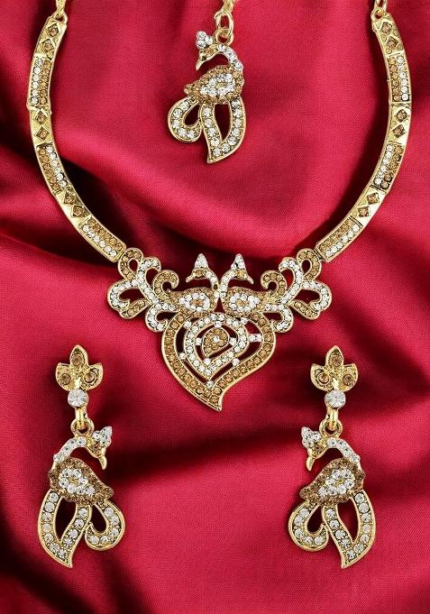 Gold Plated Brass Jewellery Set