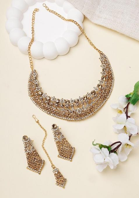 Gold Plated Brass Jewellery Set