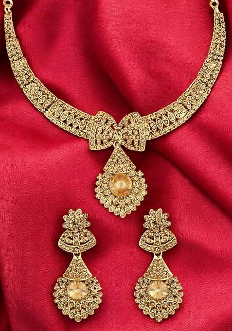 Gold Plated Brass Jewellery Set