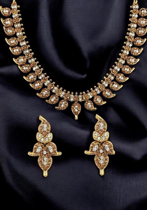 Gold Plated Brass Jewellery Set