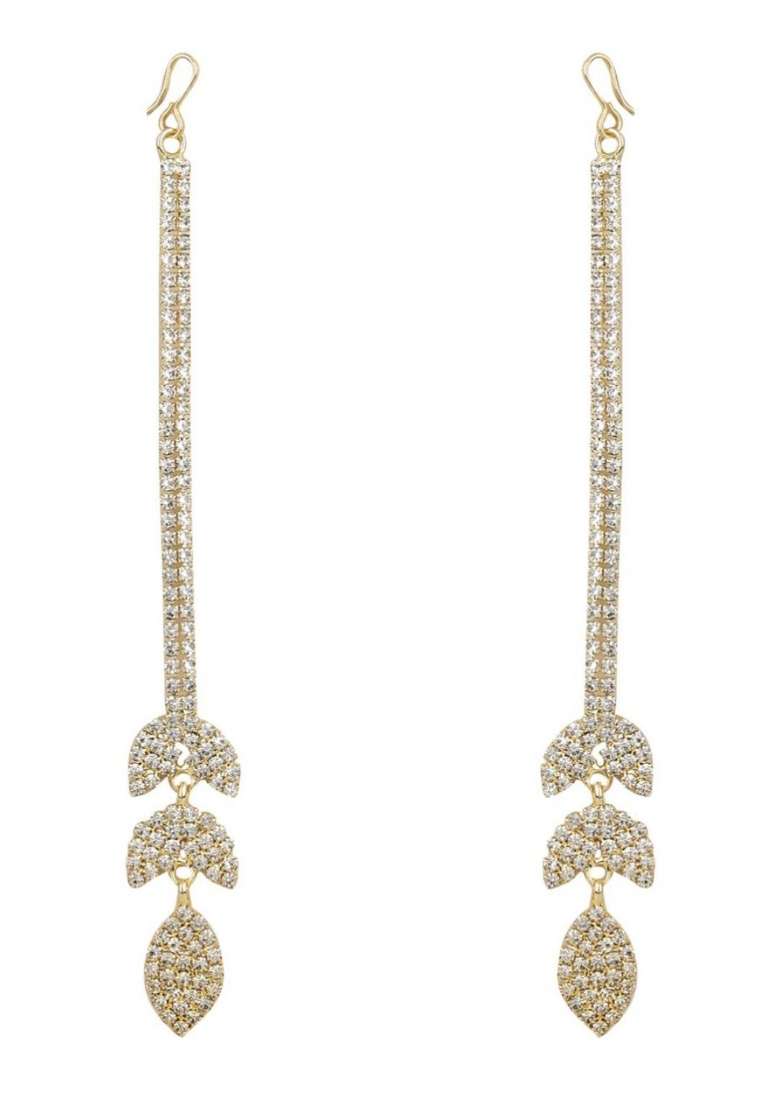 Brown Gold Plated Brass Jewellery Set - Indya