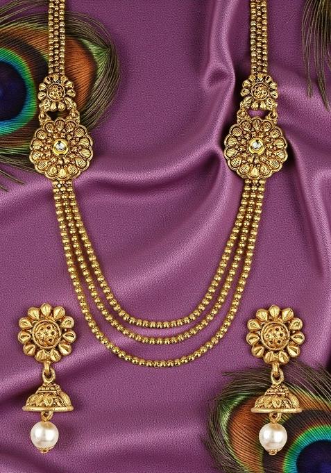 Gold Plated Brass Jewellery Set