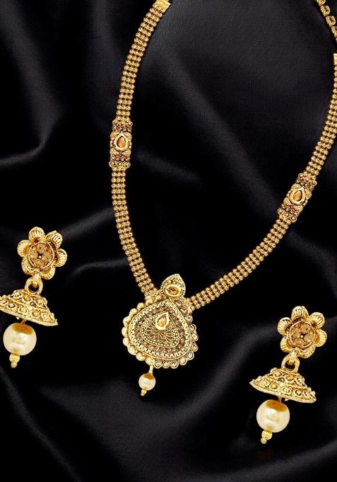 Gold Plated Brass Jewellery Set