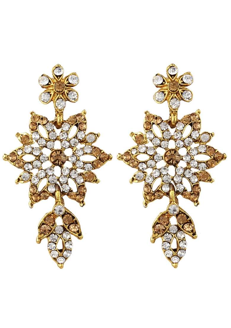 Gold Plated Brass Jewellery Set - Indya