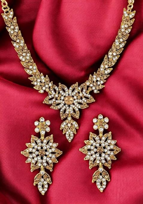 Gold Plated Brass Jewellery Set