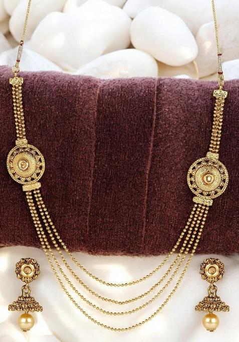 Gold Plated Brass Jewellery Set