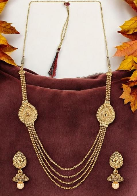 Gold Plated Brass Jewellery Set