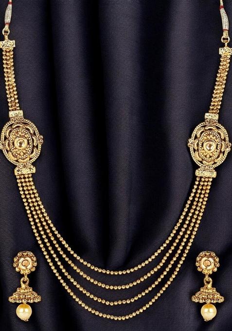 Gold Plated Brass Jewellery Set