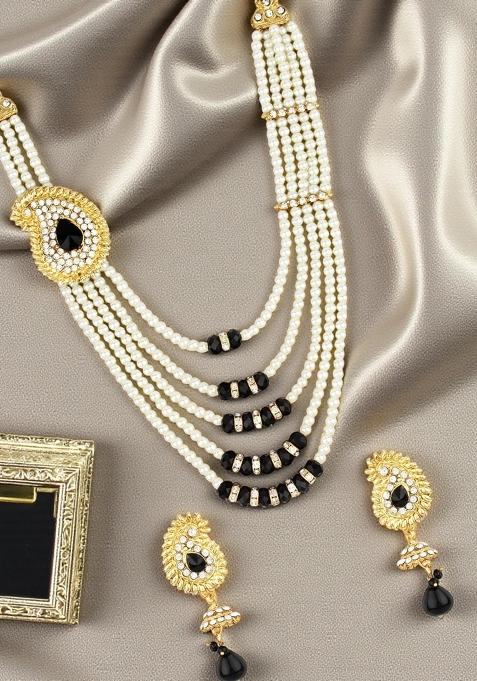 White Gold Plated Brass Jewellery Set