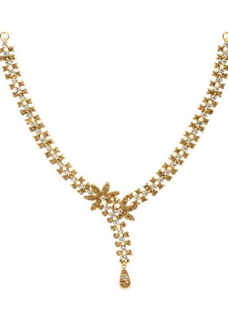 Gold Plated Brass Jewellery Set - Indya