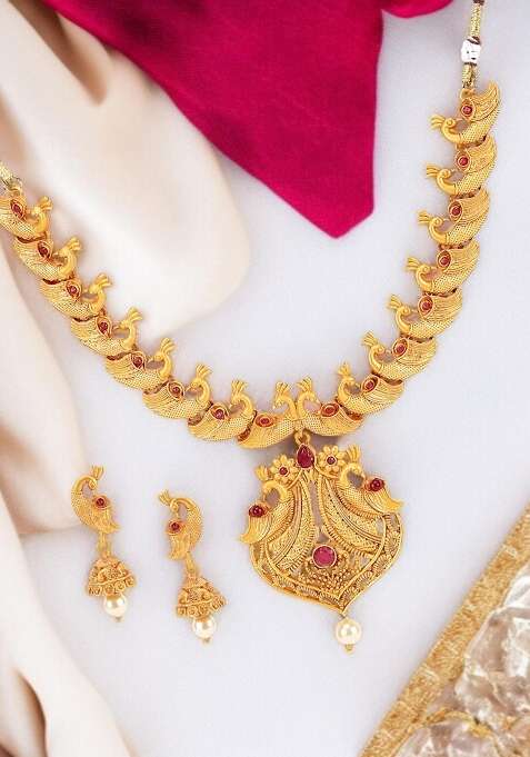 Gold Plated Brass Jewellery Set