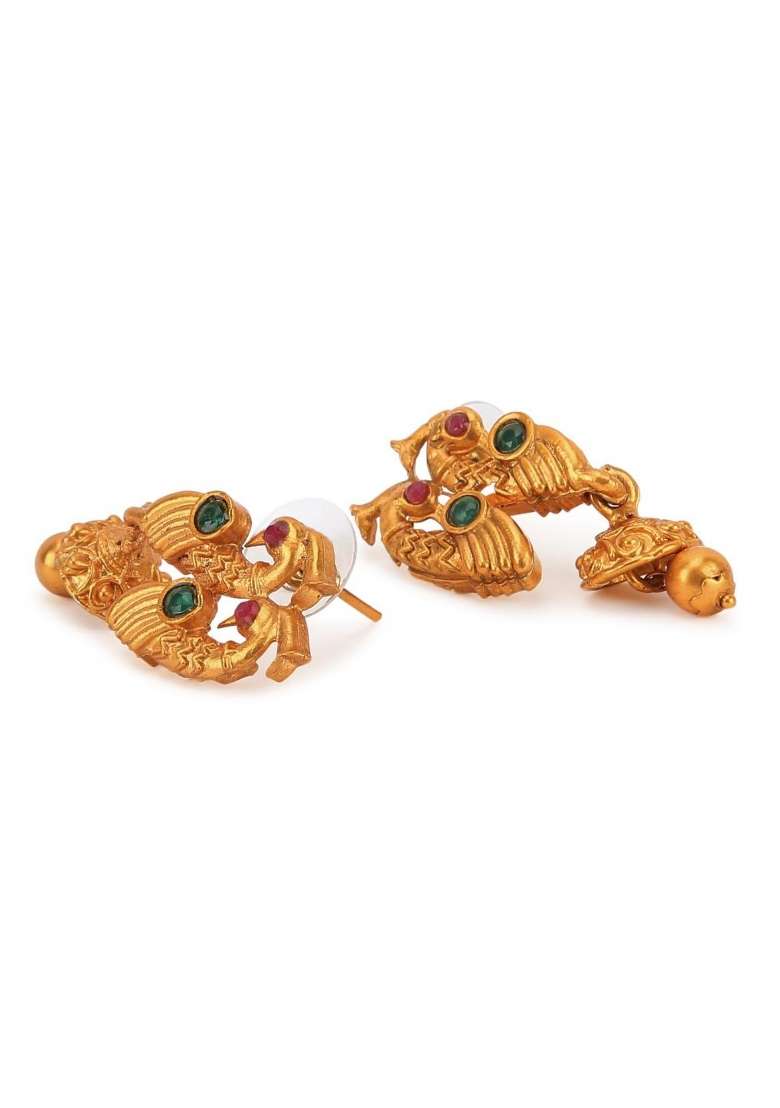 Gold Plated Brass Jewellery Set - Indya
