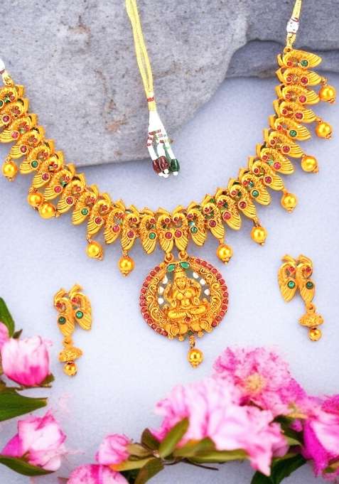 Gold Plated Brass Jewellery Set