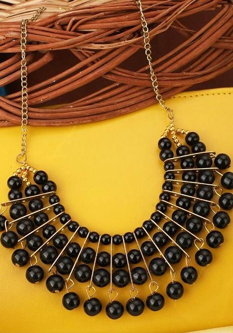 Black Gold Plated Brass Jewellery Set