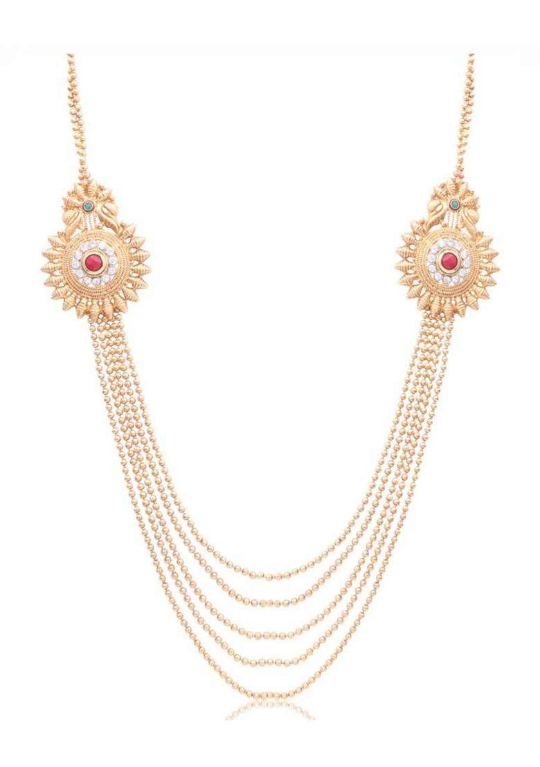 Gold Plated Brass Jewellery Set - Indya