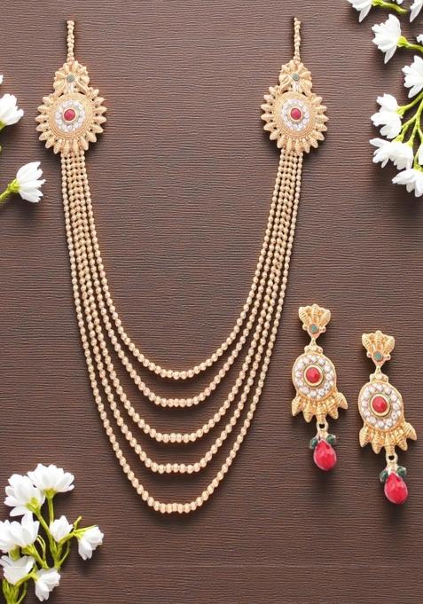 Gold Plated Brass Jewellery Set