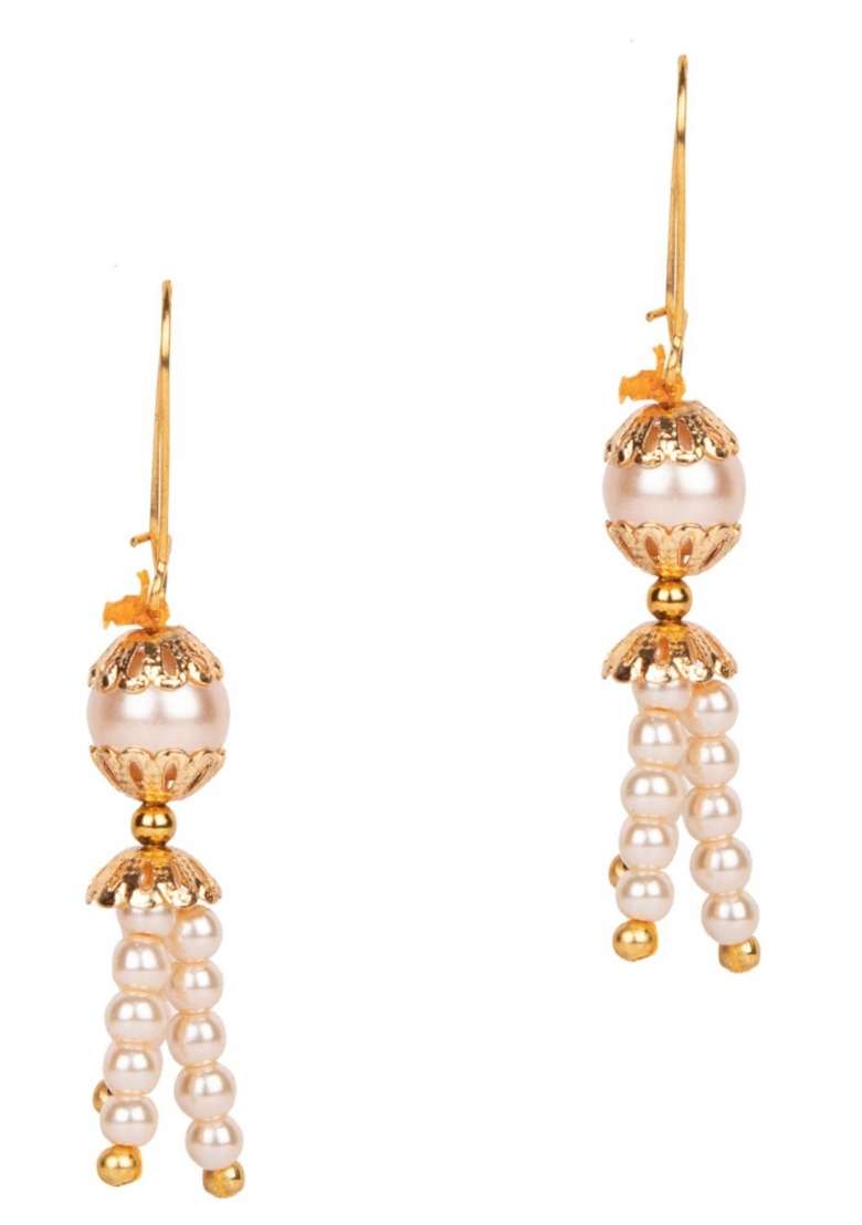 White Gold Plated Brass Jewellery Set - Indya