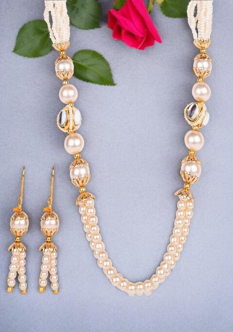 White Gold Plated Brass Jewellery Set
