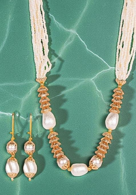 White Gold Plated Brass Jewellery Set