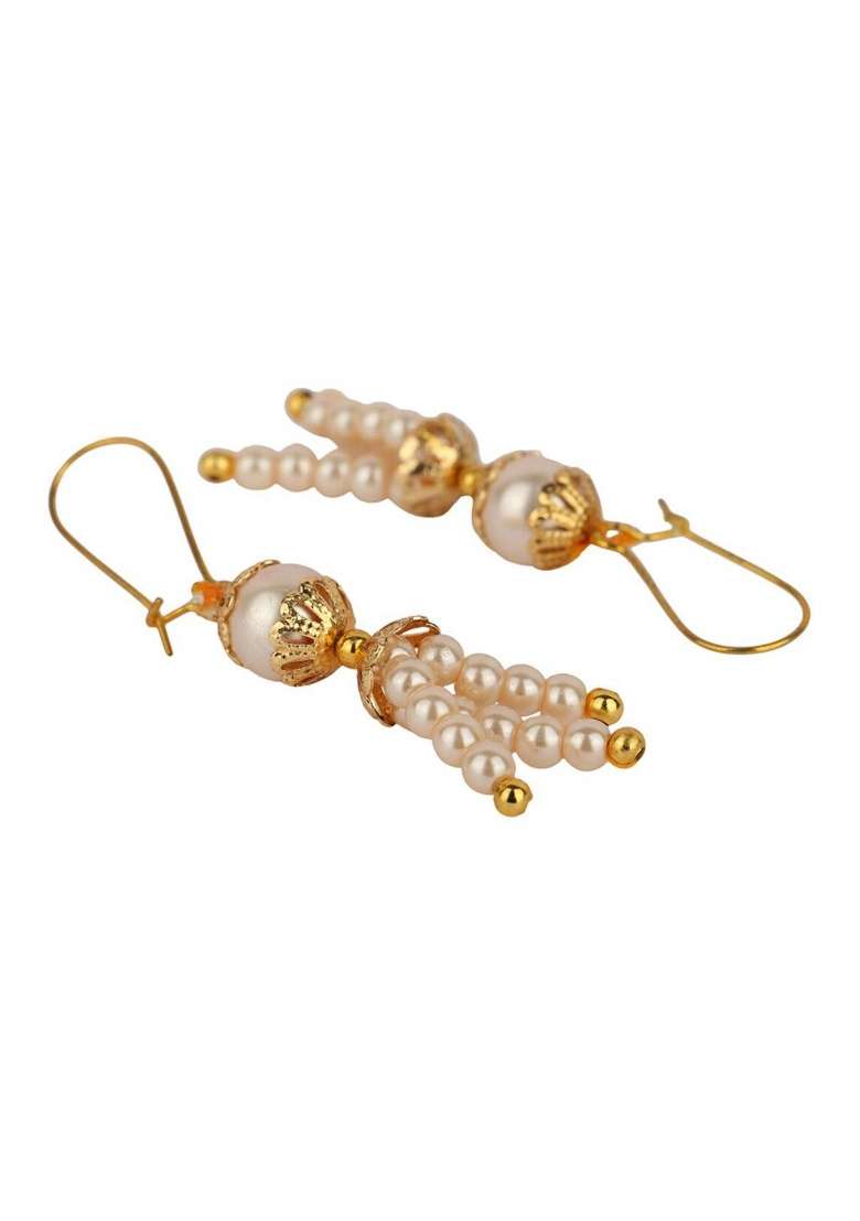 White Gold Plated Brass Jewellery Set - Indya