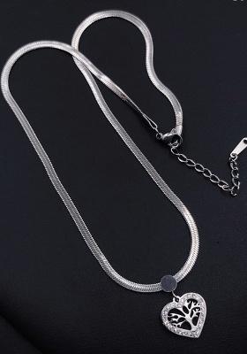 Silver Fancy Alloy Pendant Set