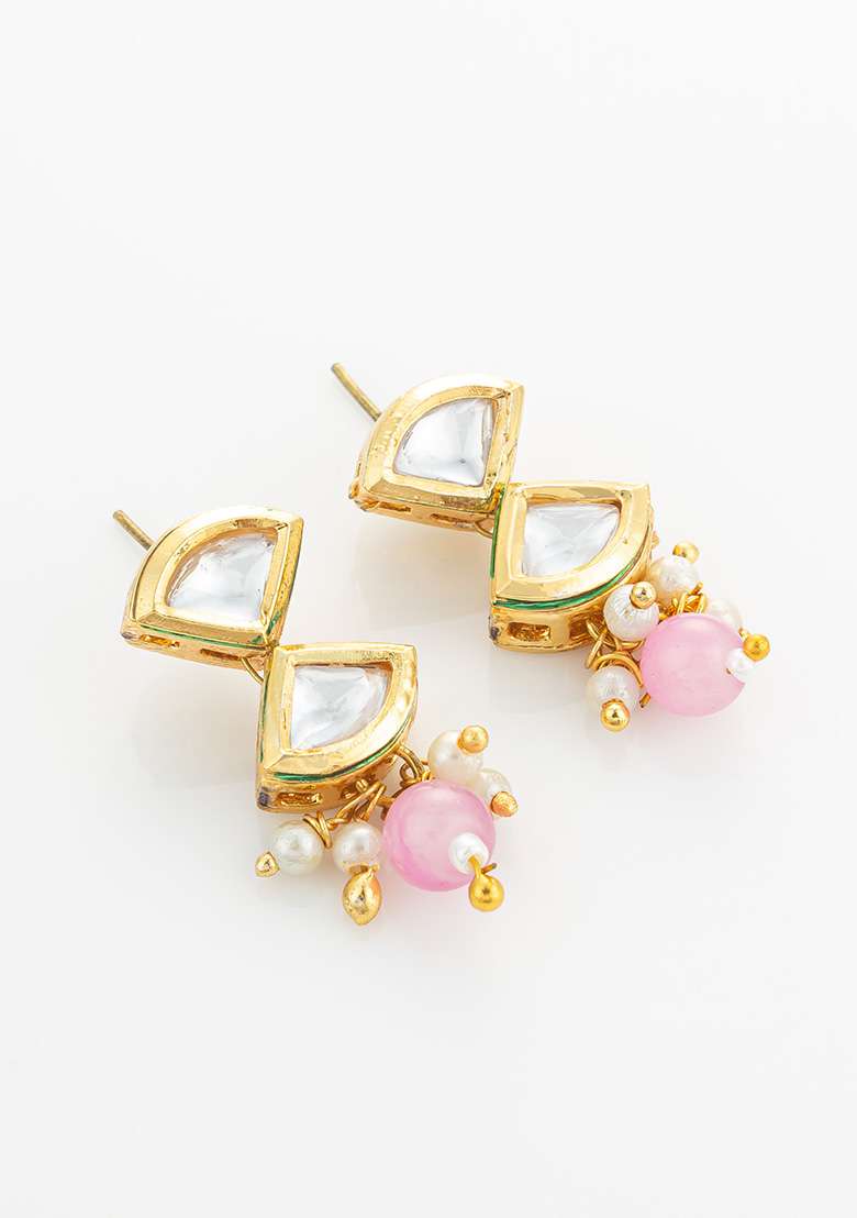 Multi Gold Plated Brass Jewellery Set - Indya