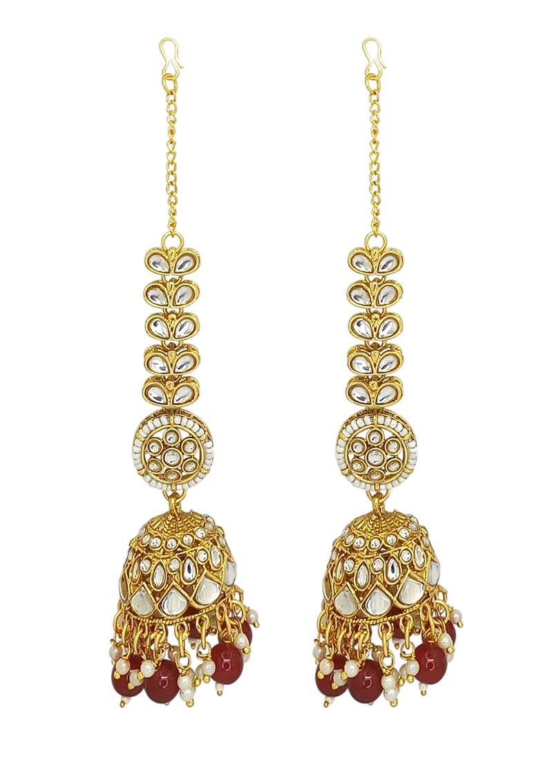 Gold Adjustable Alloy Neckalce Set - Indya
