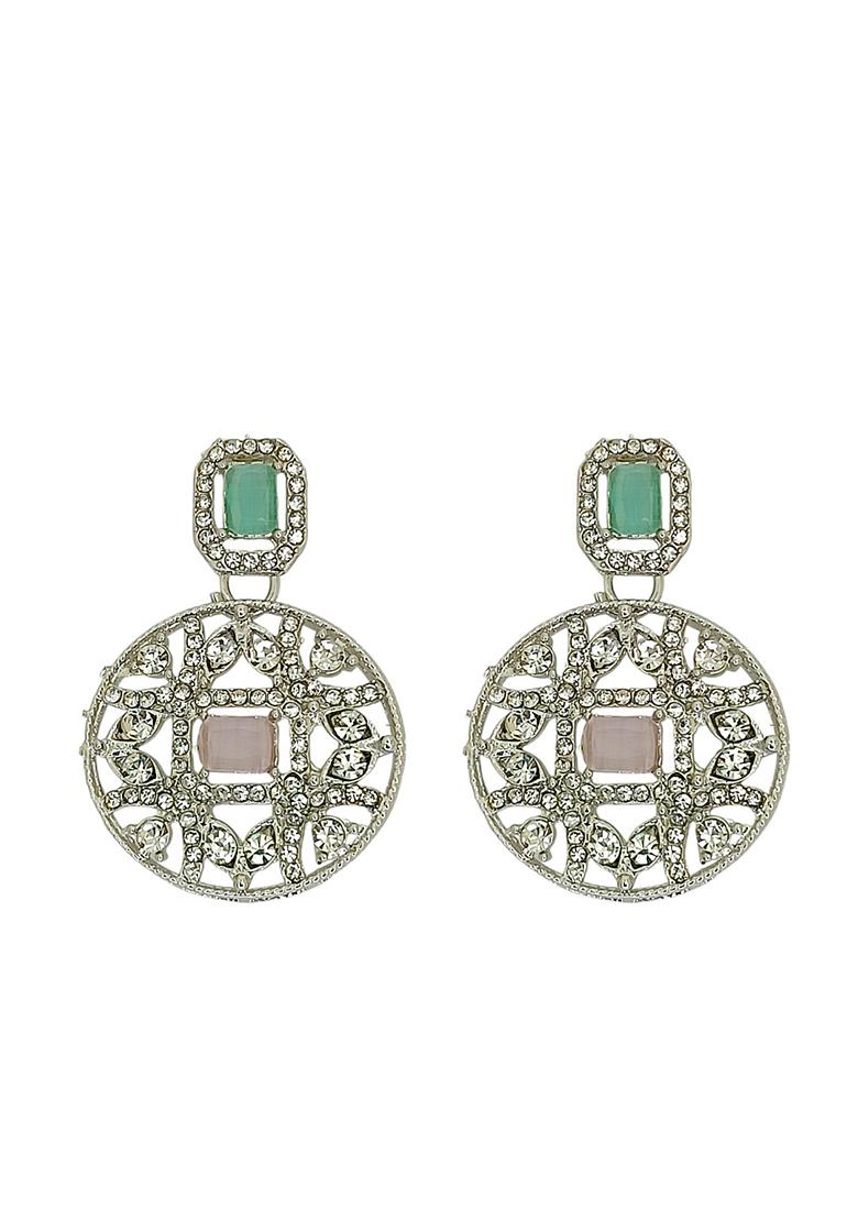 Silver Alloy Necklace Set - Indya