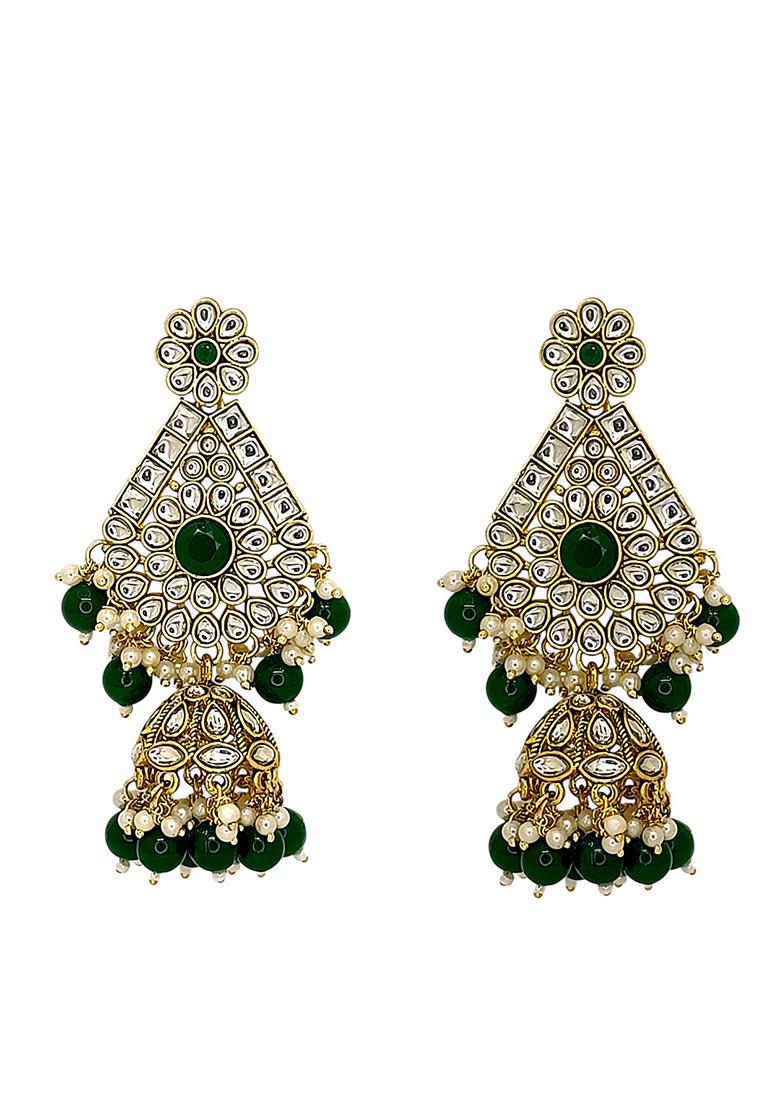 Golden Alloy Necklace Set - Indya