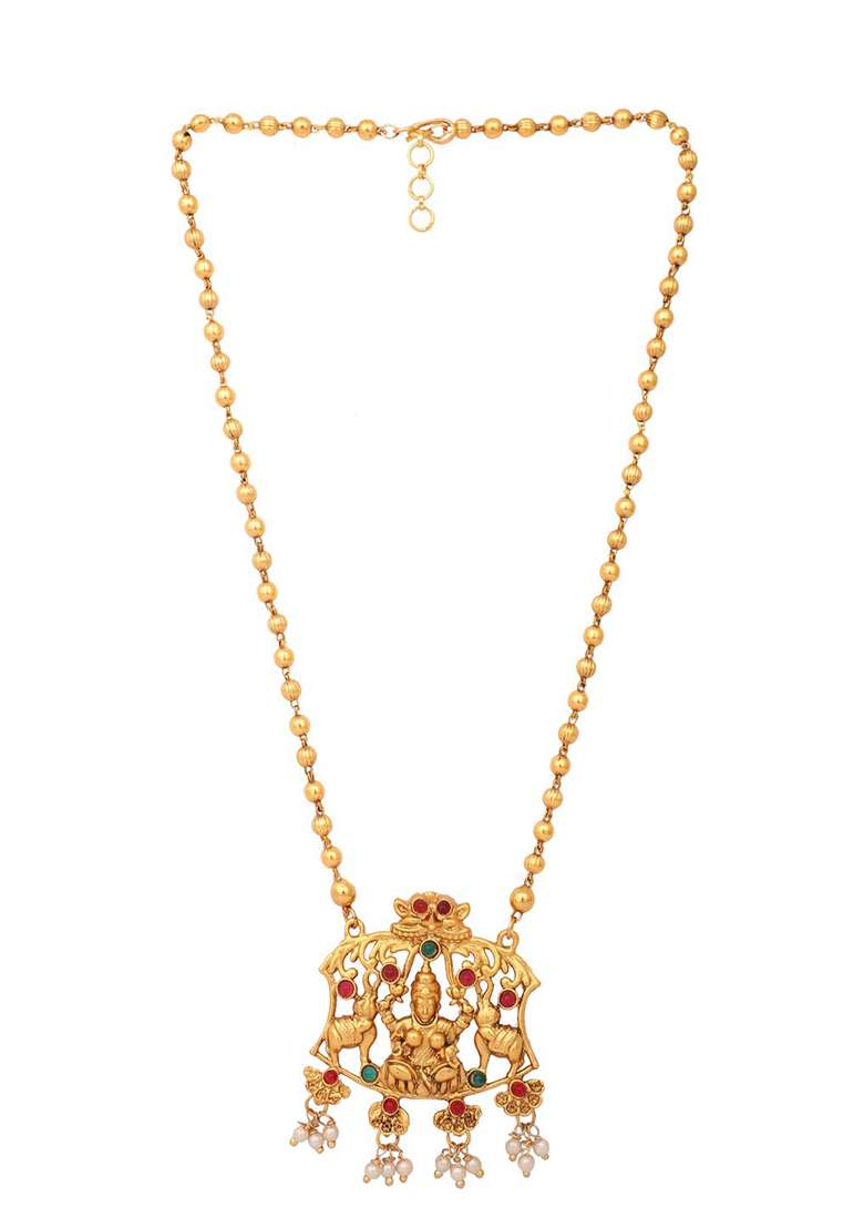 Multicolor Brasso Jewellery Set - Indya