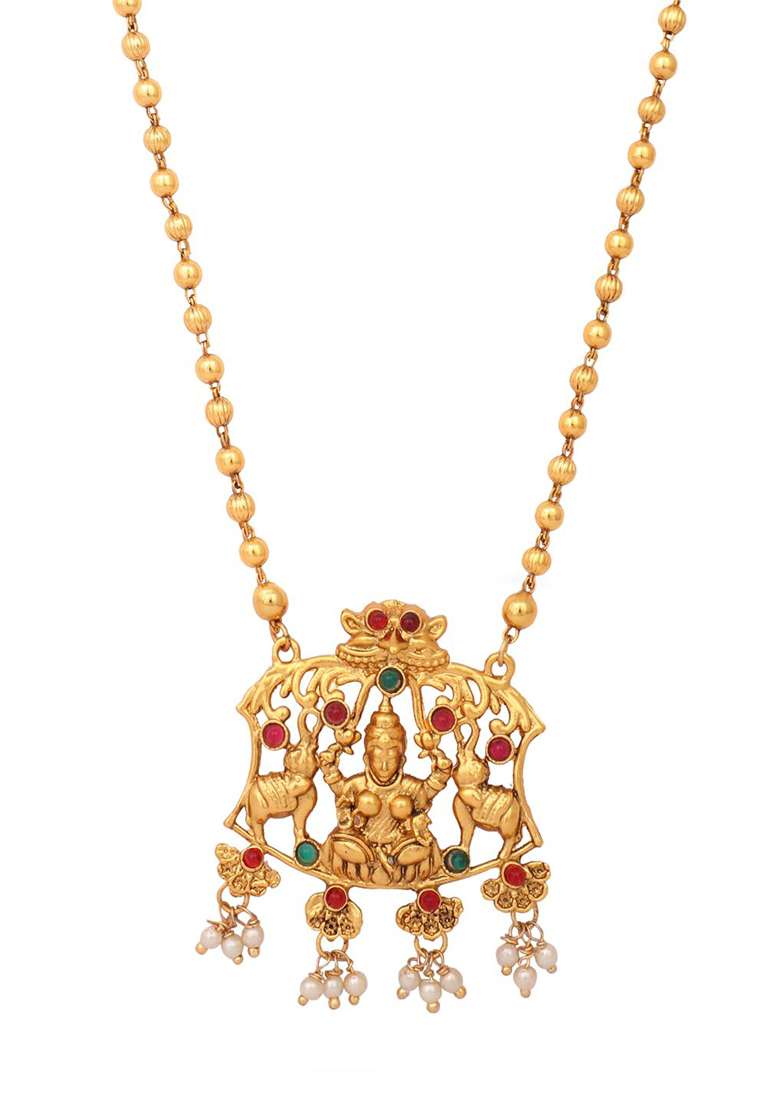 Multicolor Brasso Jewellery Set - Indya