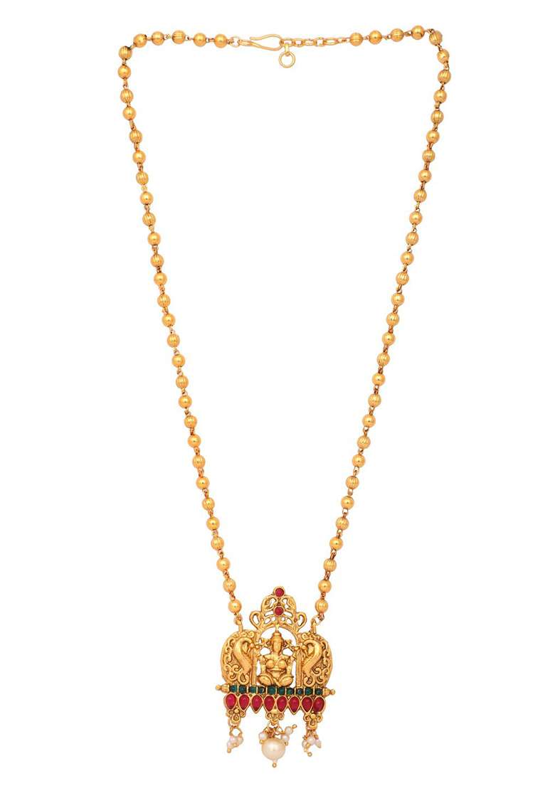 Multicolor Brasso Jewellery Set - Indya