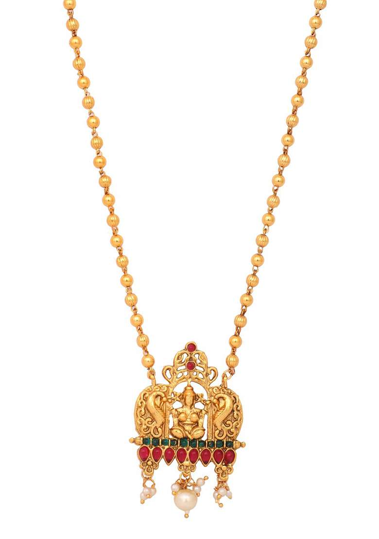 Multicolor Brasso Jewellery Set - Indya