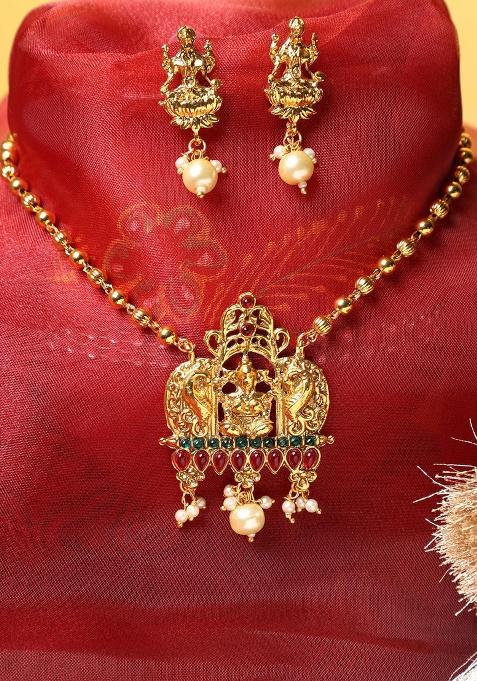 Multicolor Brasso Jewellery Set