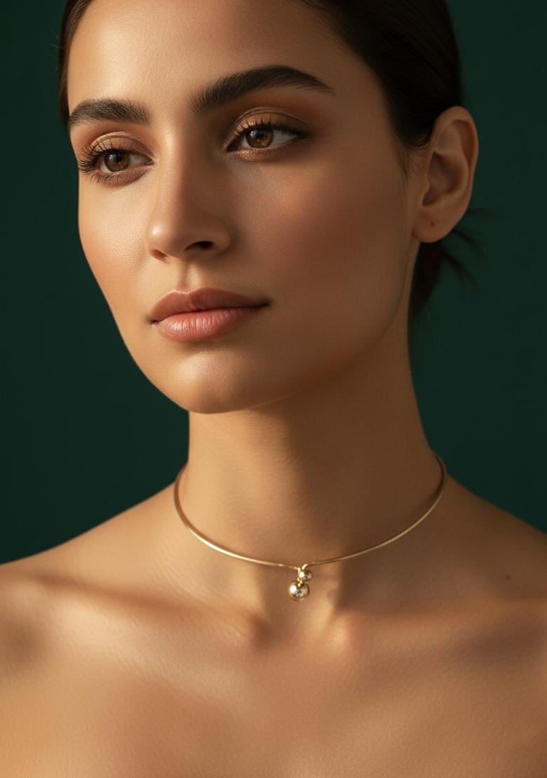 Golden Stainless Necklace - Indya