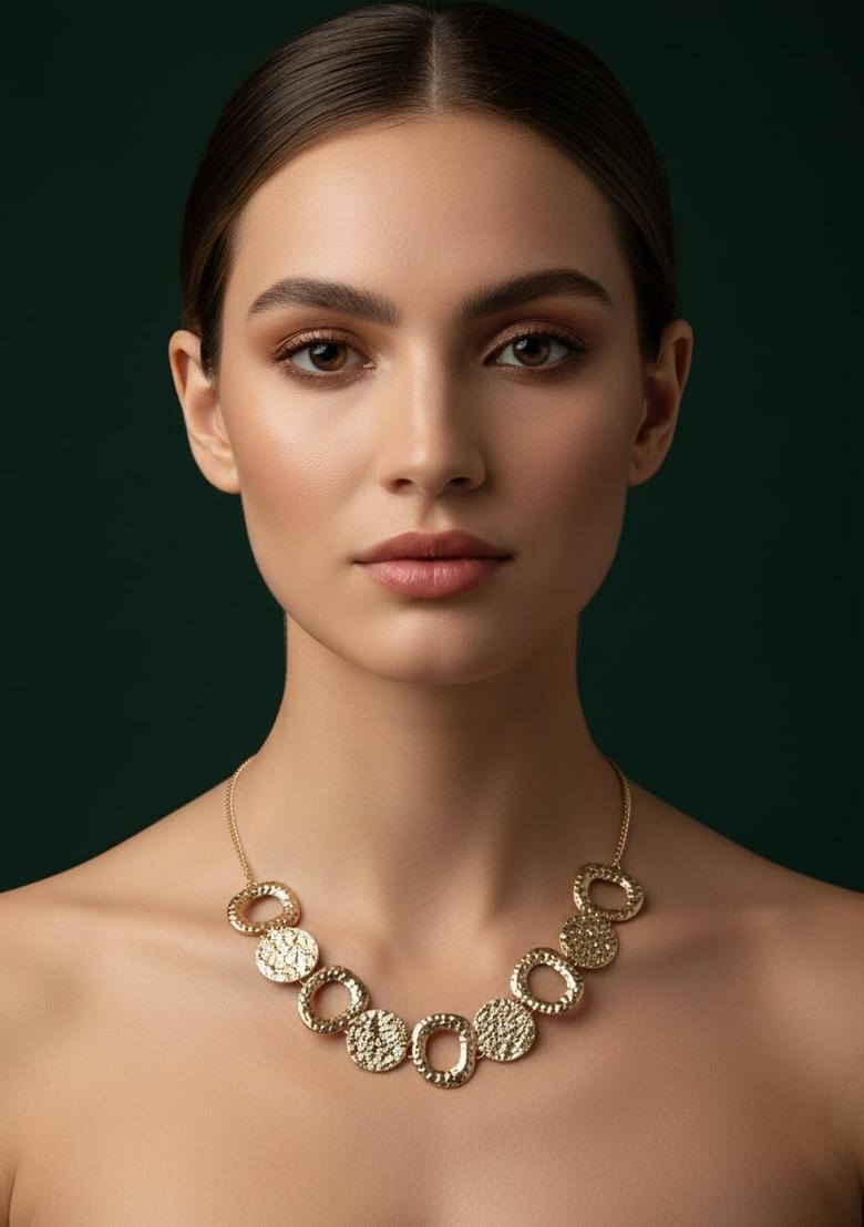 Golden Stainless Necklace - Indya