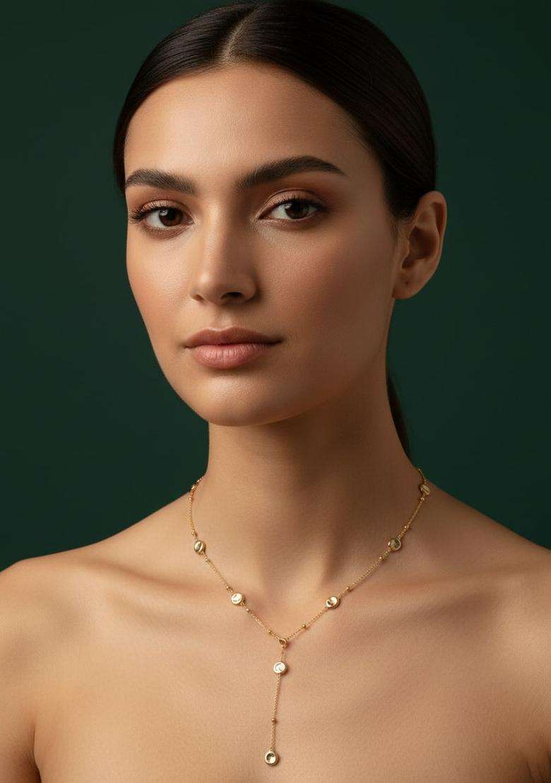 Golden Stainless Necklace - Indya