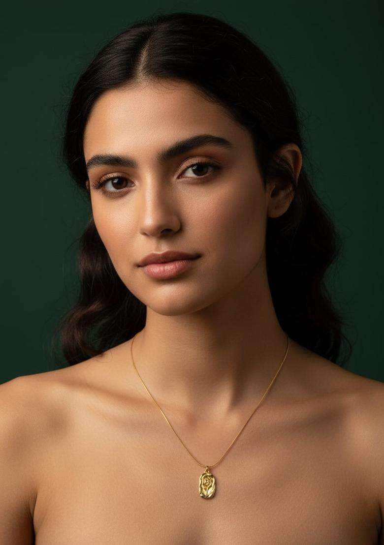 Golden Stainless Necklace - Indya