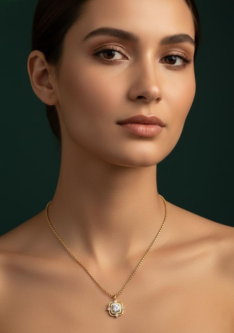 Golden Stainless Necklace - Indya