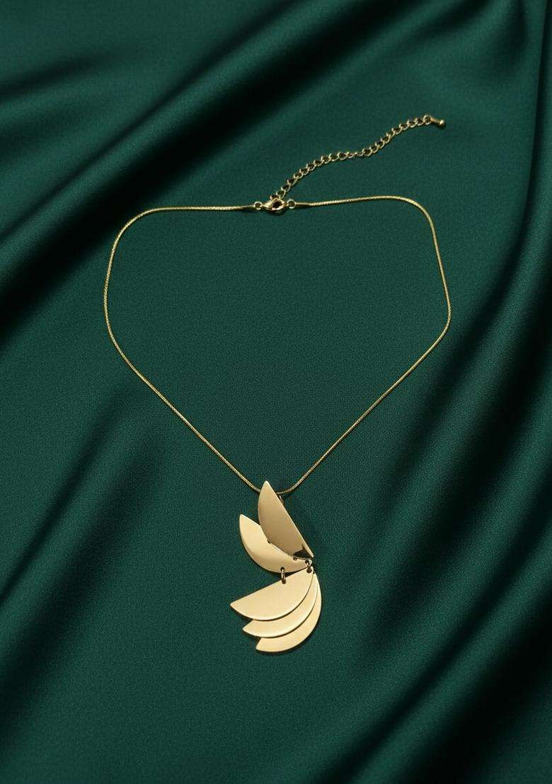Golden Stainless Necklace - Indya