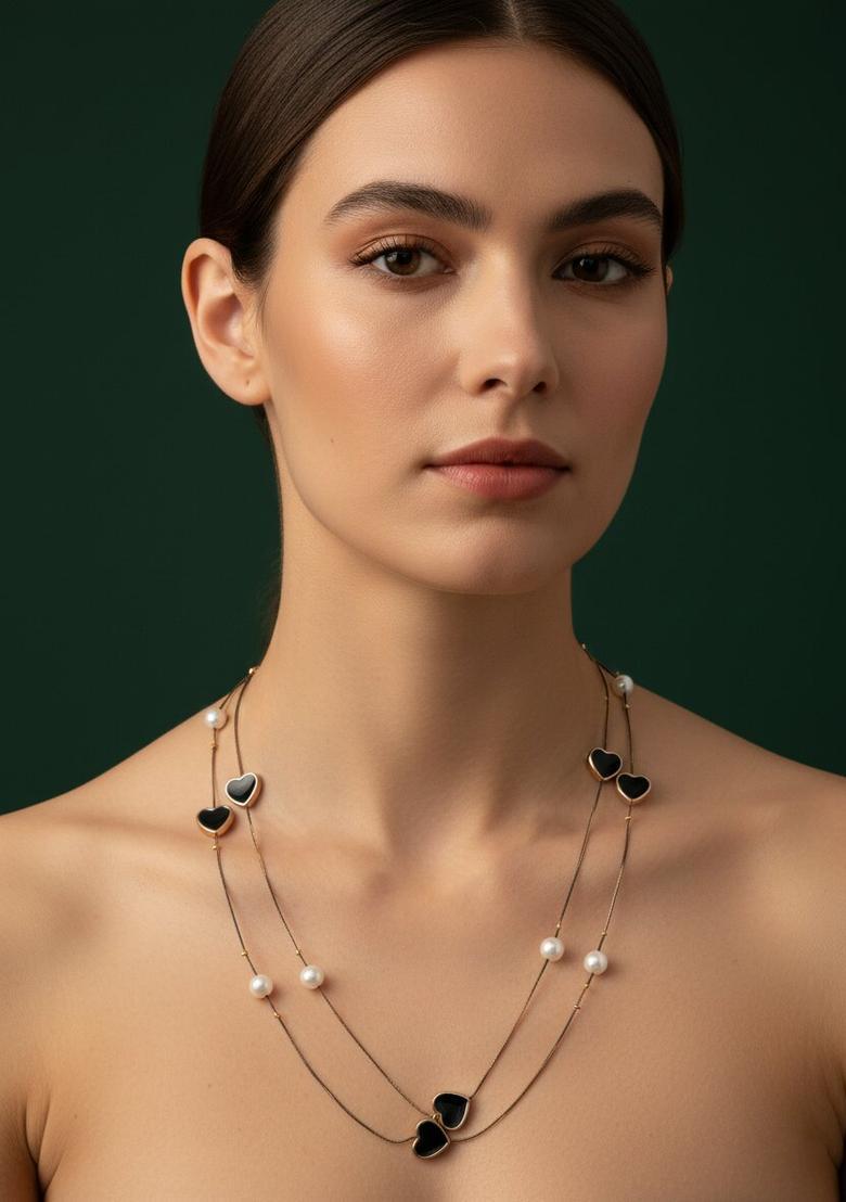 Golden Stainless Necklace - Indya