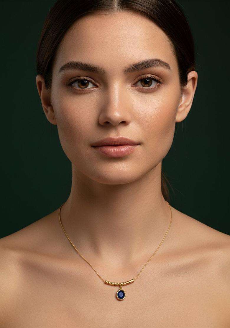 Golden Stainless Necklace - Indya