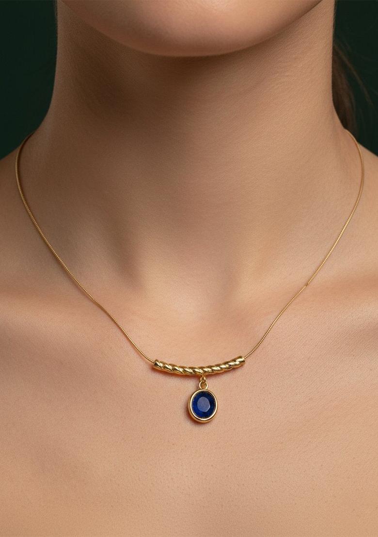 Golden Stainless Necklace - Indya