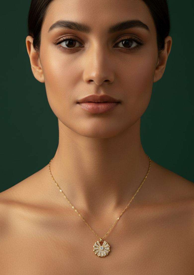 Golden Stainless Necklace - Indya