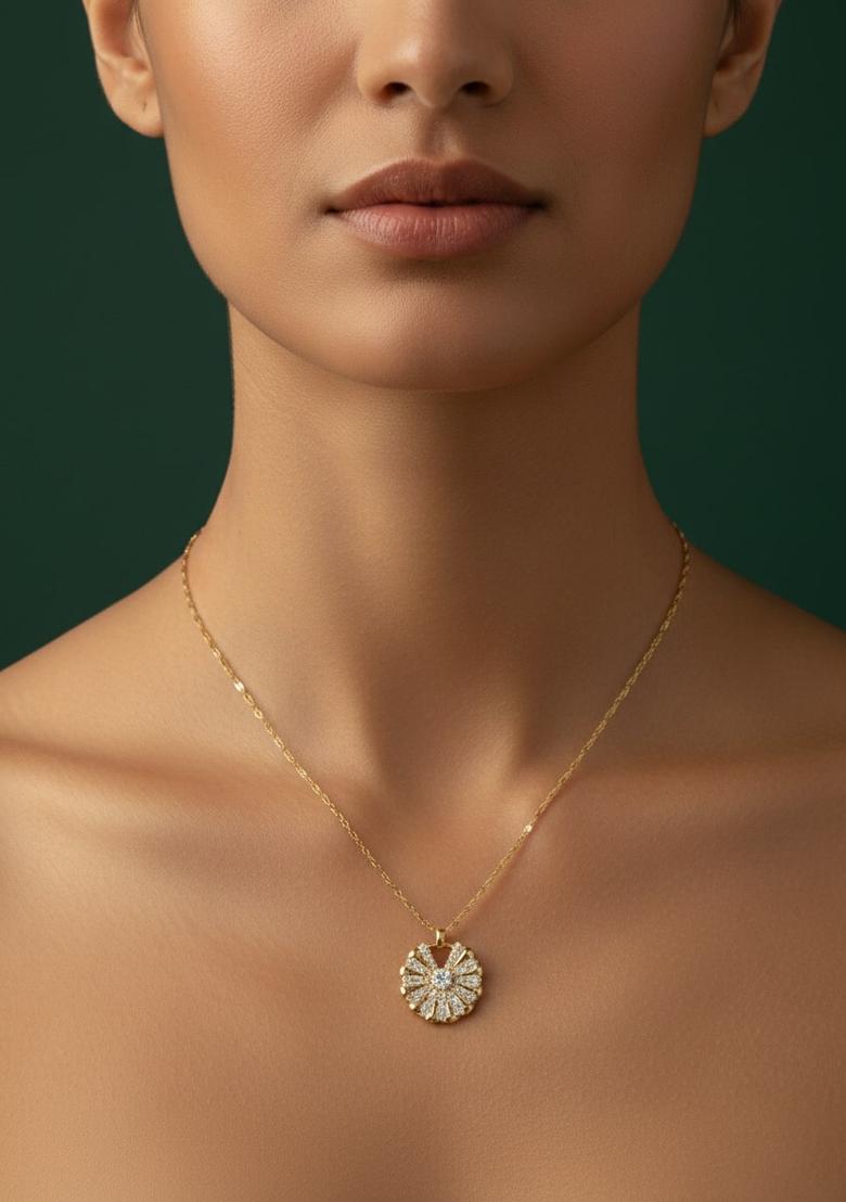 Golden Stainless Necklace - Indya