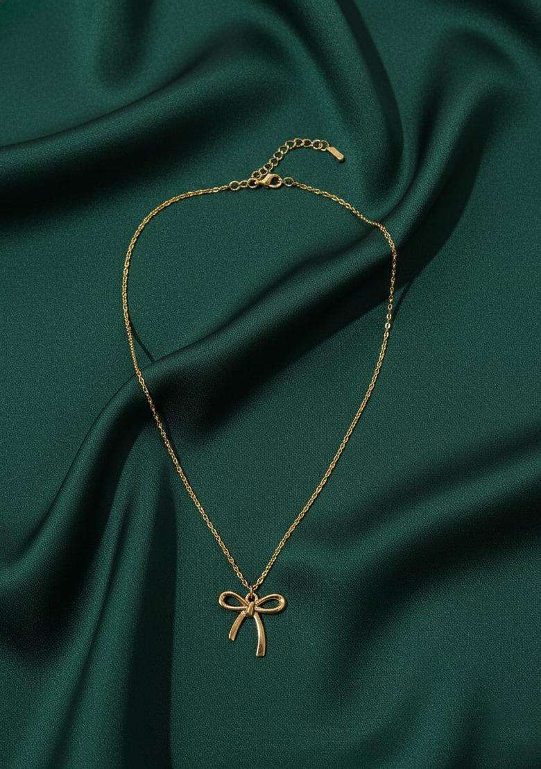 Golden Stainless Necklace - Indya