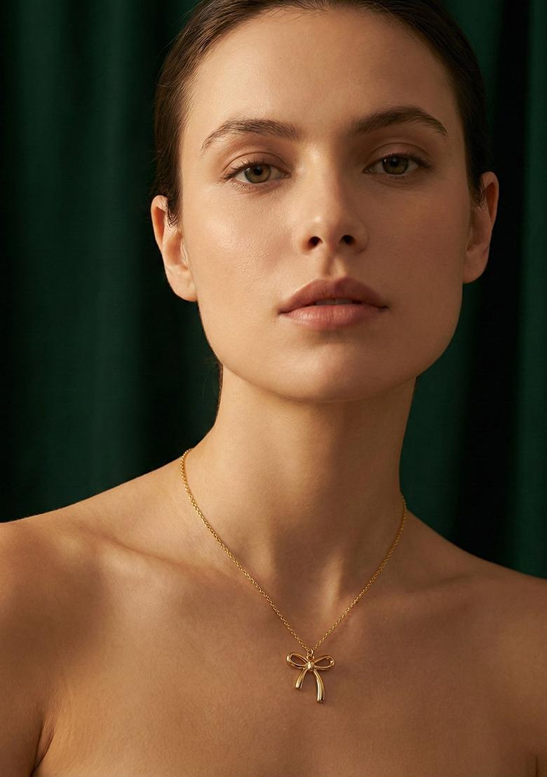 Golden Stainless Necklace - Indya
