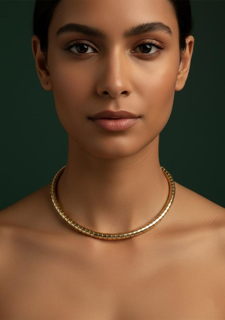 Golden Stainless Necklace - Indya