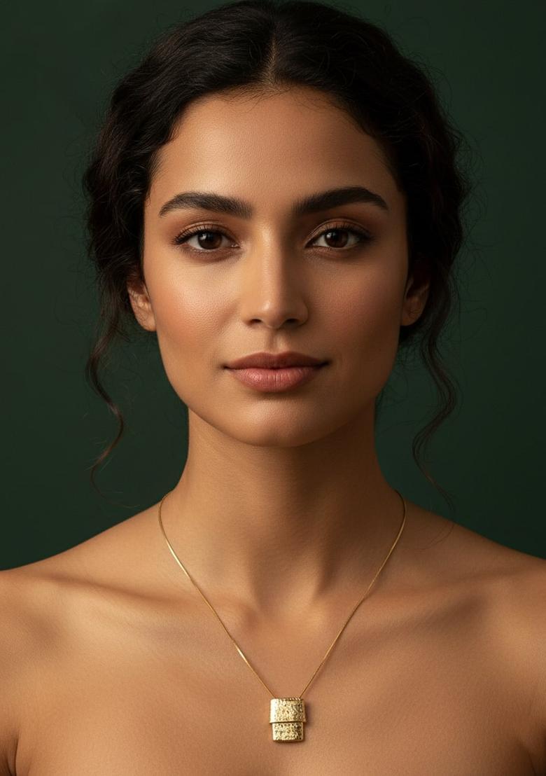 Golden Stainless Necklace - Indya