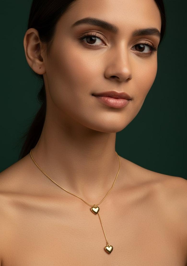 Golden Stainless Necklace - Indya